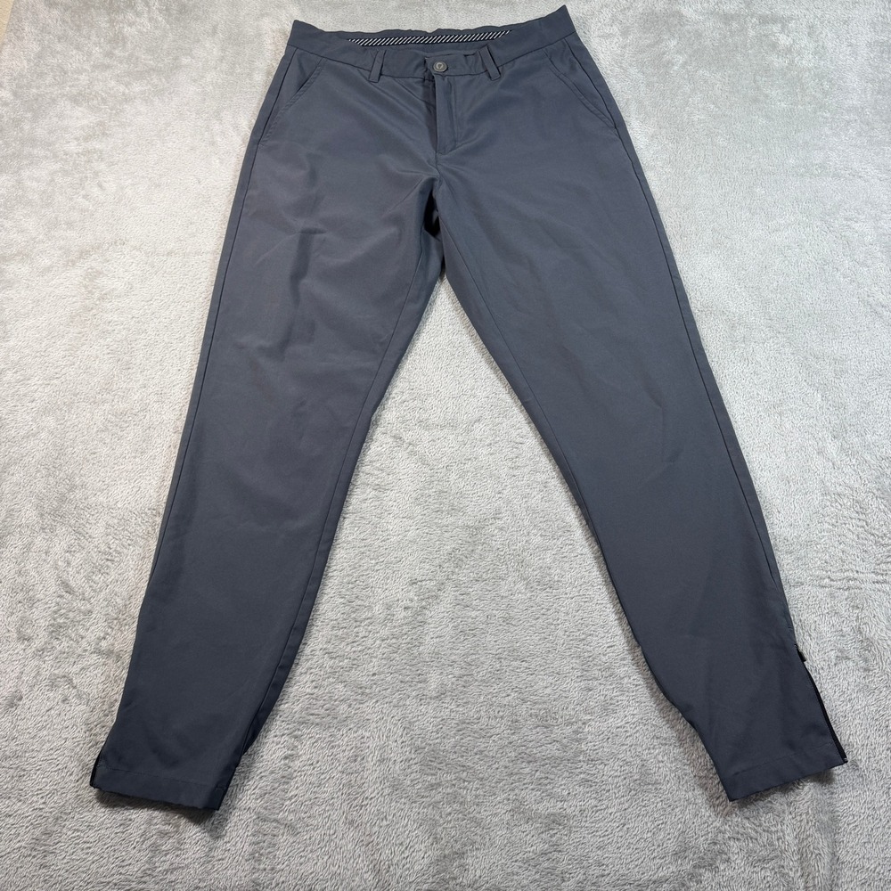 Primo Golf Jogger Pants Mens 31 Regular Gray Ankle Zip Performance Stretch